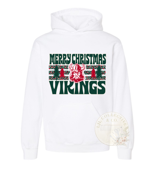 Merry Christmas Vikings - Hoodie