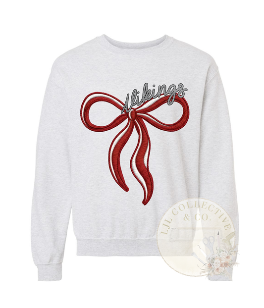Christmas Bow - Vikings - Sweatshirt