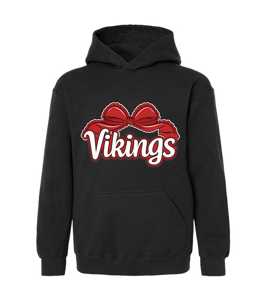 Lowndes Vikings - Red Bow Hoodie